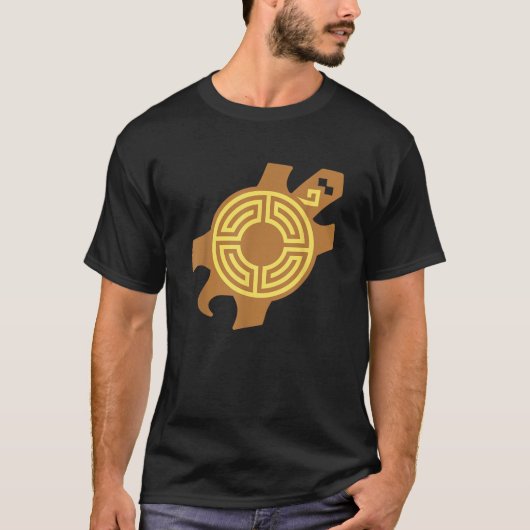 Schildpad Hopi Native American sterkte symbool T-shirt (Voorkant)