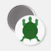 Schildpad - I - Geometrisch Magneet (Voorkant / Achterkant)