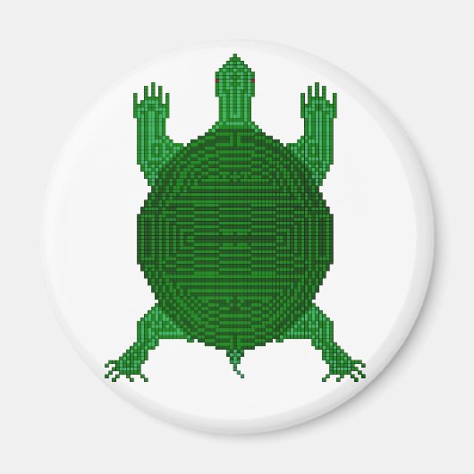 Schildpad - I - Geometrisch Magneet (Voorkant)