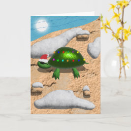 Schildpad-ig Geweldige Kerstmis Kaart