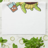 Schildpad ijskoude koffie theedoek (Gevouwen)