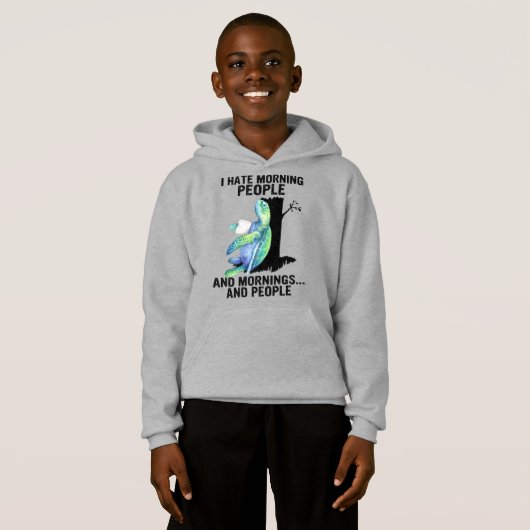 Schildpad ik haat mensen die 's ochtends eten en Z (Voorkant volledig)