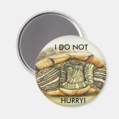 Schildpad Ik heb geen haast magneet (Voorkant / Achterkant)