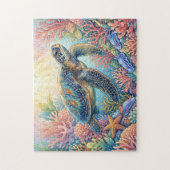 Schildpad Illustratie Legpuzzel (Verticaal)