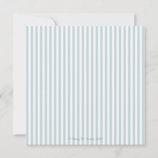 Schildpad in babyschoenen met luiers Blauw Kaart (Achterkant)