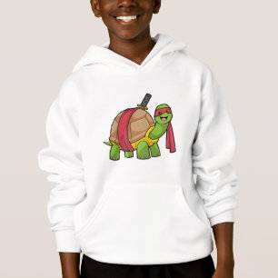 Schildpad in de vechtsport met zwaard