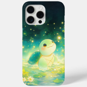 Schildpad in een droomvijver vol sterren iPhone 15 pro max hoesje