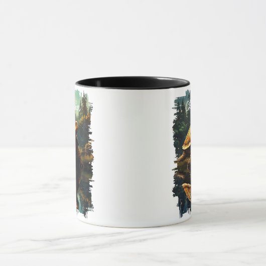 Schildpad in Forest Reflectie Mok (Midden)