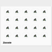 Schildpad in Heks Pet Halloween Spooky Fun Hart Sticker (Vel)