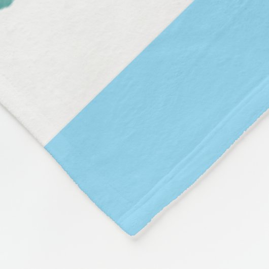 Schildpad in het kerstparadijs fleece deken (Hoek)