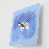 Schildpad in het water vierkante klok (Hoek)