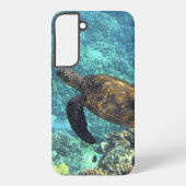 Schildpad in het zee samsung galaxy hoesje (Achterkant)