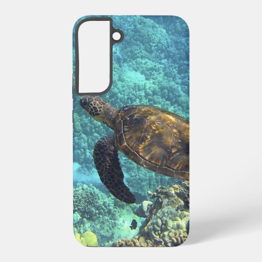 Schildpad in het zee samsung galaxy hoesje (Achterkant)