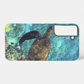 Schildpad in het zee samsung galaxy hoesje (Achterkant horizontaal)