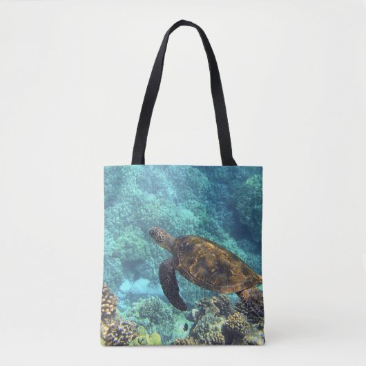 Schildpad in het zee tote bag (Voorkant)