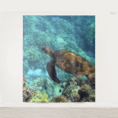 Schildpad in het zee wandkleed (Voorkant)