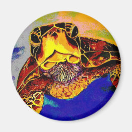 Schildpad in je gezicht! magneet