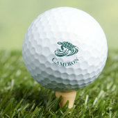 Schildpad in strandgolven monogram naam golfballen