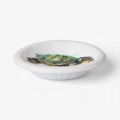 Schildpad in Waterverf Paper Bowls Papieren Kommen (Gebogen)