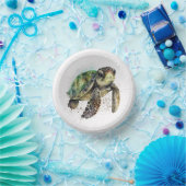 Schildpad in Waterverf Paper Bowls Papieren Kommen (Feest)