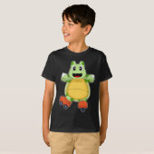 Schildpad Inline schaatsen Roller schaatsen T-shirt (Voorkant volledig)