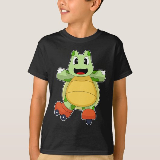 Schildpad Inline schaatsen Roller schaatsen T-shirt (Voorkant)