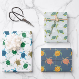 Schildpad Inpakpapier, Cadeauverpakking met ZeeDie Inpakpapier Vel