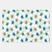 Schildpad Inpakpapier, Zeeleven Cadeaupapier (Voorkant)