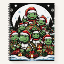 Schildpad is blij met kerstcadeaus