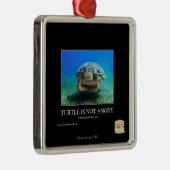 Schildpad is niet angstig metalen ornament (Rechts)