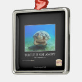 Schildpad is niet angstig metalen ornament (Links)