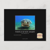Schildpad is niet boos briefkaart (Voorkant)