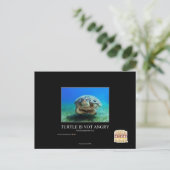 Schildpad is niet boos briefkaart (Staand voorkant)