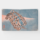 SCHILDPAD JAPANSE HOUTBLOK PRINT Banner (Horizontaal)