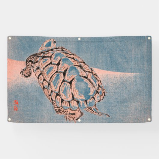 SCHILDPAD JAPANSE HOUTBLOK PRINT Banner (Horizontaal)