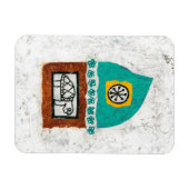 Schildpad jeuk voor een vechtkoelkastmagneet magneet (Horizontaal)