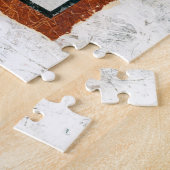 Schildpad jeuk voor een vechtpuzzel legpuzzel (Zijkant)