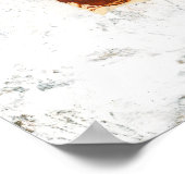 Schildpad Jeukende vis gaat naar markt Poster Wall (Hoek)