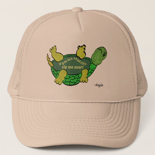 Schildpad - Kantel me om Schildpad Trucker Pet (Voorkant)