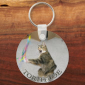 Schildpad karakter katten sleutelhanger (Voorkant)
