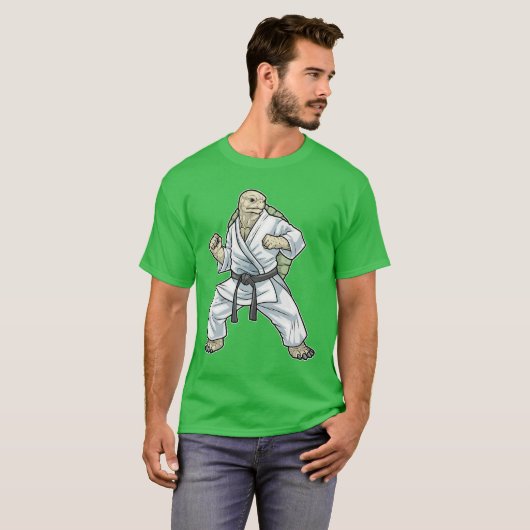 Schildpad Karate Martial Arts T-shirt (Voorkant volledig)