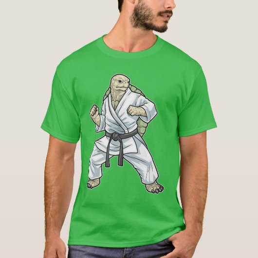 Schildpad Karate Martial Arts T-shirt (Voorkant)