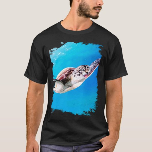 Schildpad Kat Schildpad Hybride T-shirt (Voorkant)