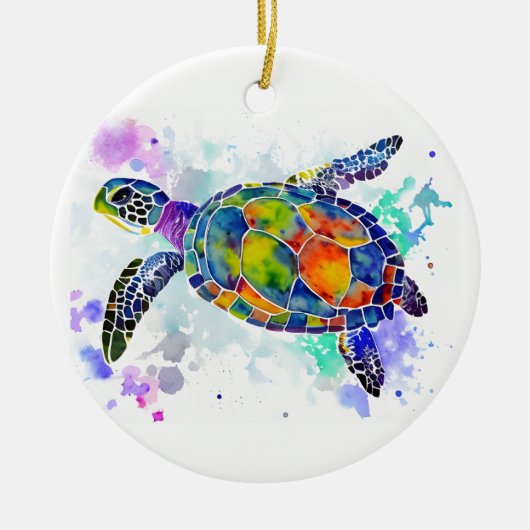 Schildpad Keramisch Ornament (Voorkant)