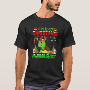 Schildpad Kerst Lelijke trui Turtle Tree Light XM T-shirt
