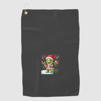 Schildpad Kerstverlichting Lelijke Kerstman Schild Golfhanddoek
