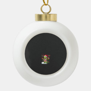 Schildpad Kerstverlichting Lelijke Kerstman Schild Keramische Bal Ornament