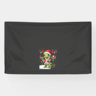 Schildpad Kerstverlichting Lelijke Kerstman Schild Spandoek