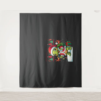 Schildpad Kerstverlichting Lelijke Kerstman Schild Wandkleed