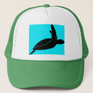 Schildpad, kinder, trucker hoed, pet, honkbal pet